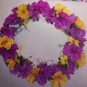 18" Grapevine Silk Flower Wreath